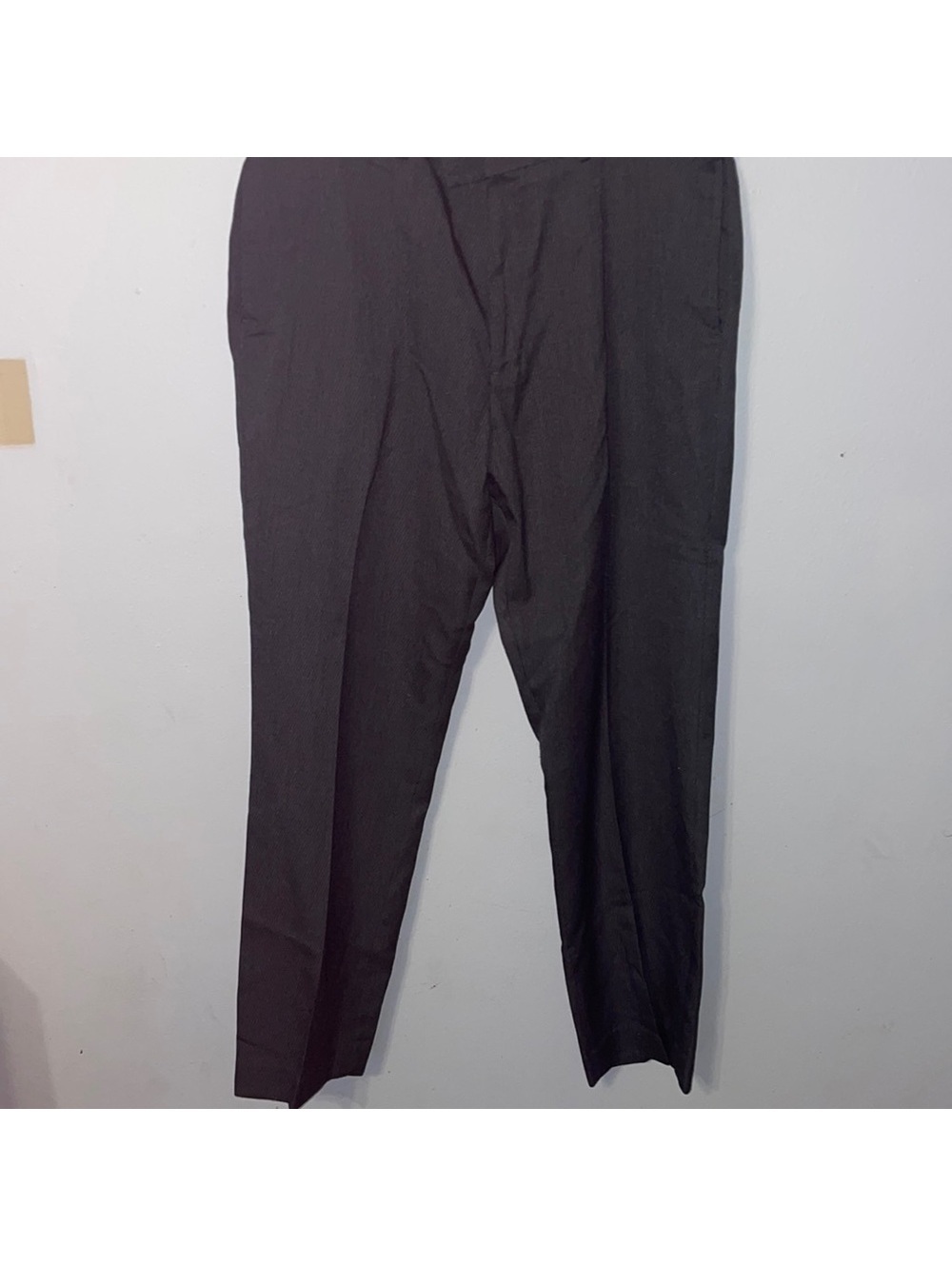 Men’s 34x30 Perry Ellis Dark Grey dress pants Tote9